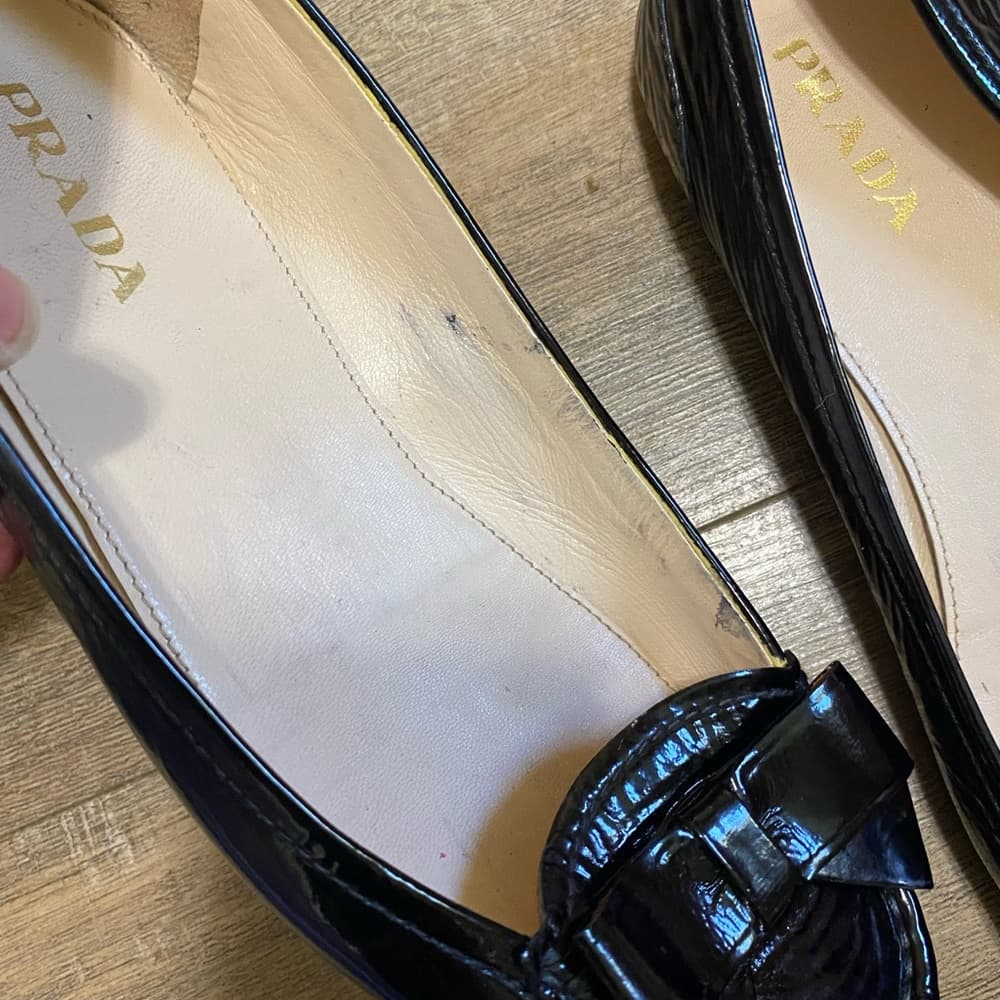 Prada patent leather loafers black - Thumbnail 6
