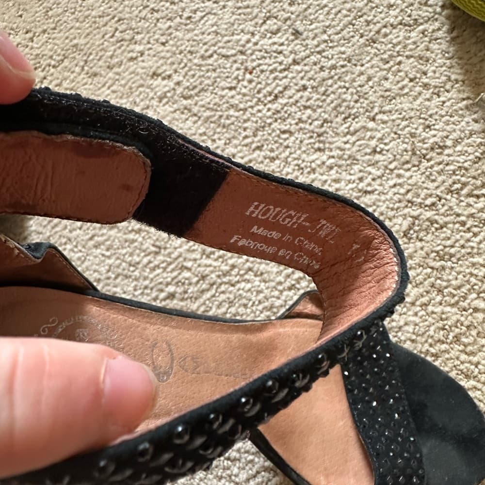 Jeffrey Campbell Ibiza suede leather rhinestone heels - Thumbnail 9