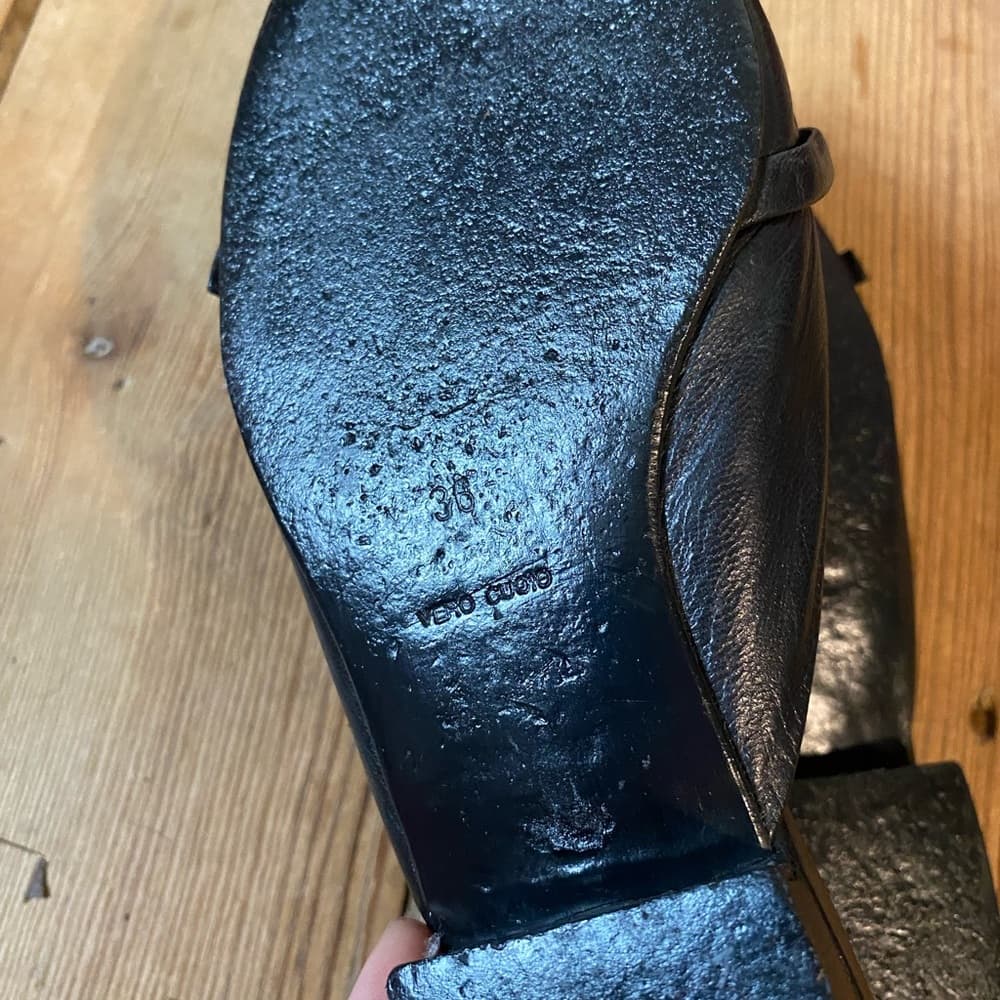 Prada pointed bow toe mules black leather - Thumbnail 5