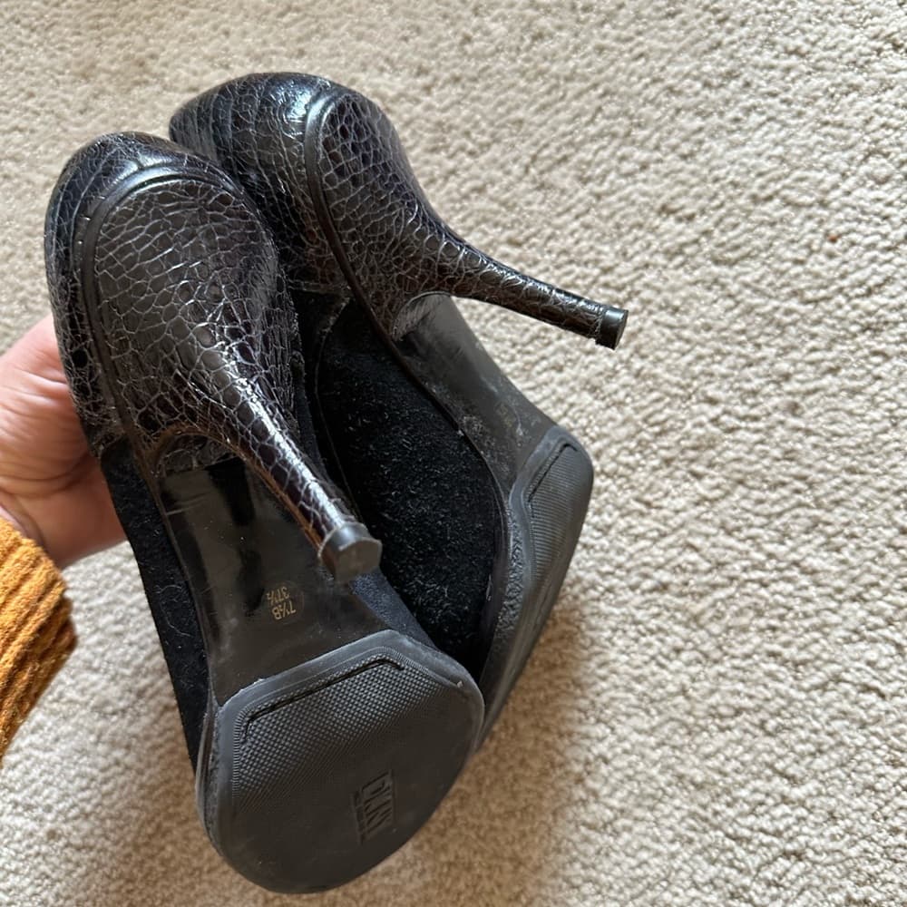 Vintage Y2K DKNY Victorian oxford heels black - Thumbnail 3