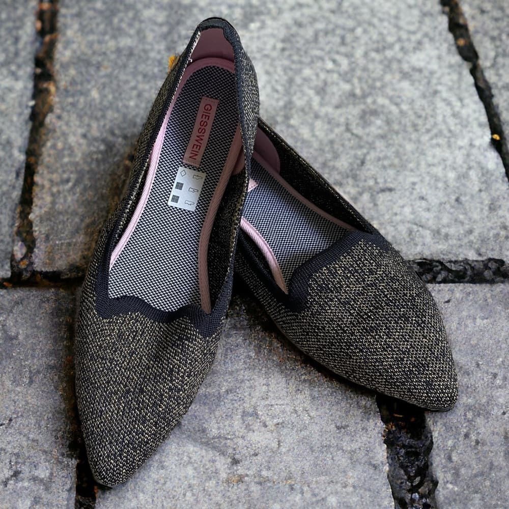 NWOT Giesswein flats gold black knit - Thumbnail 6