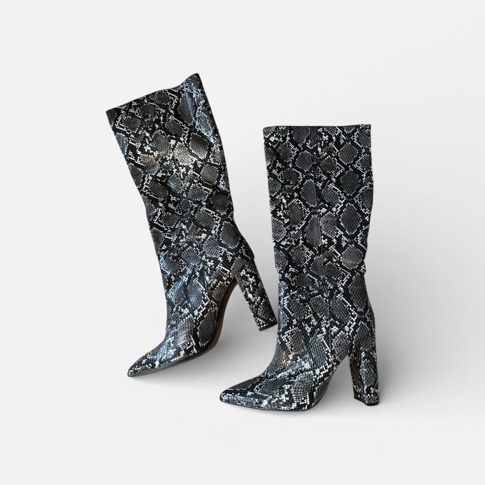 Steve Madden Triumph snakeskin print tall boots 9 - Thumbnail 4