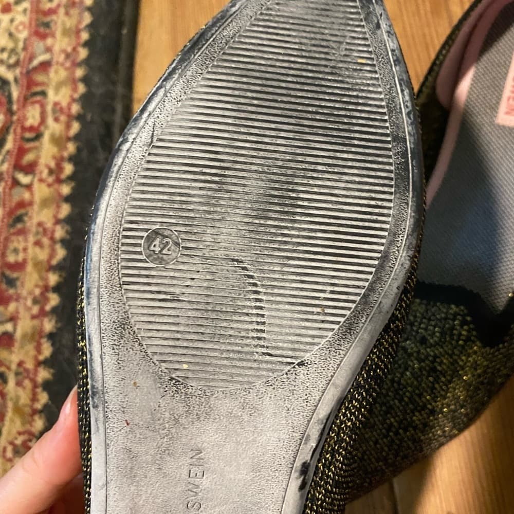 NWOT Giesswein flats gold black knit - Thumbnail 5