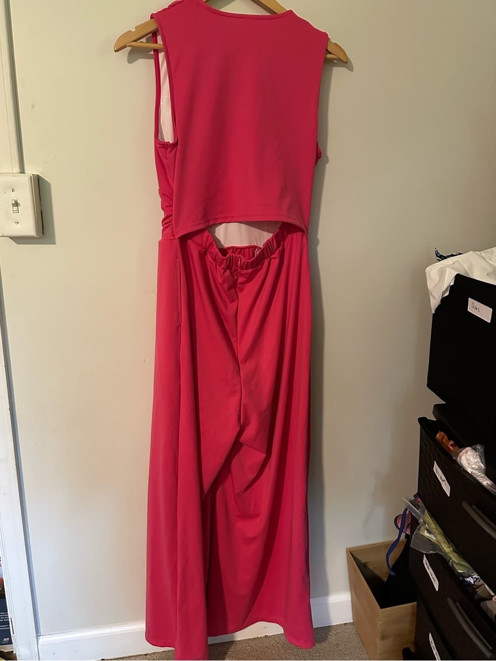 NWOT Halara V Neck Sleeveless Ruched Pocket Jumpsuit-Easy Peezy pink - Thumbnail 5
