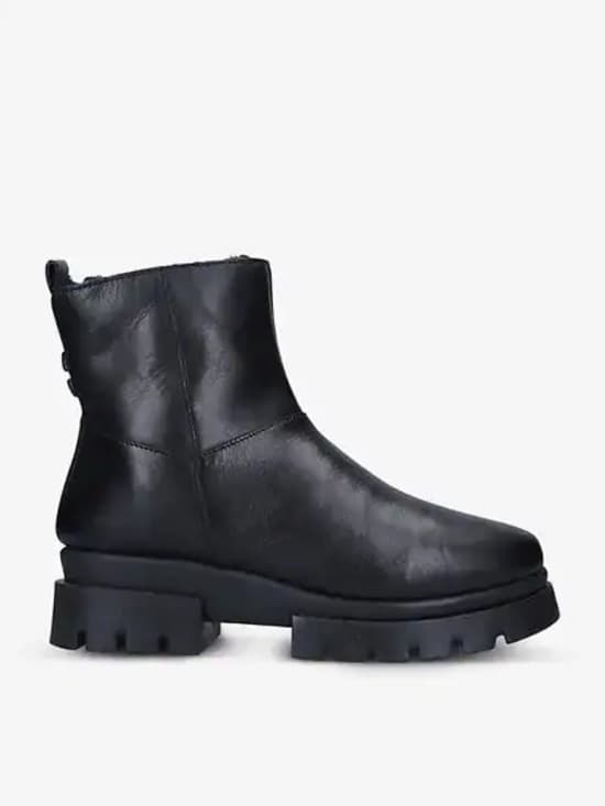 NWOT Carvela Run leather platform boots black - Thumbnail 6