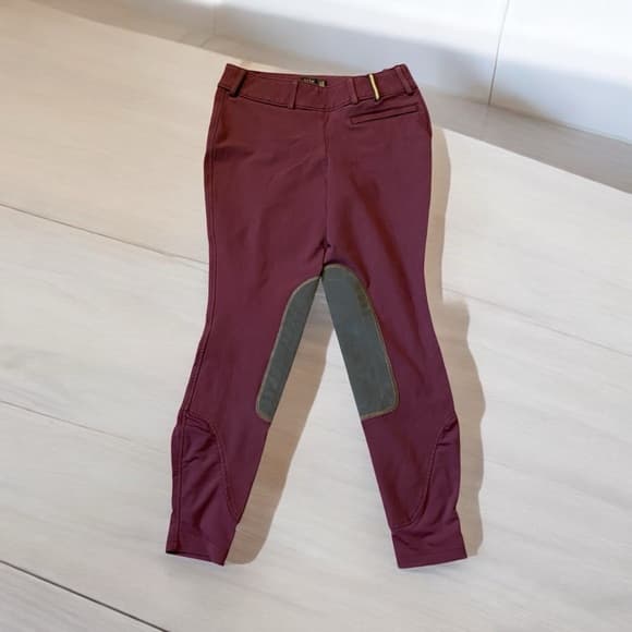 Noble Outfitters riding pants burgundy - Thumbnail 4