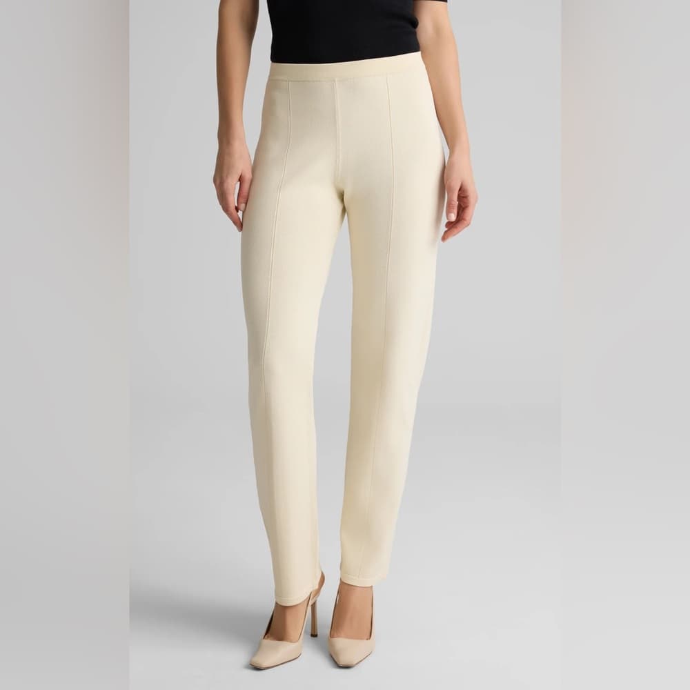 St. John Santiago pull on trousers Ecru - Thumbnail 6