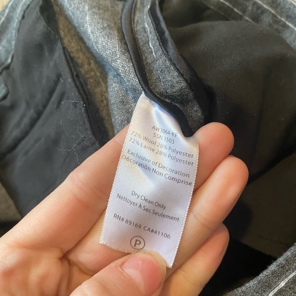 Anthony Thomas Melillo wool Gray Pinstripe Pants - Thumbnail 5