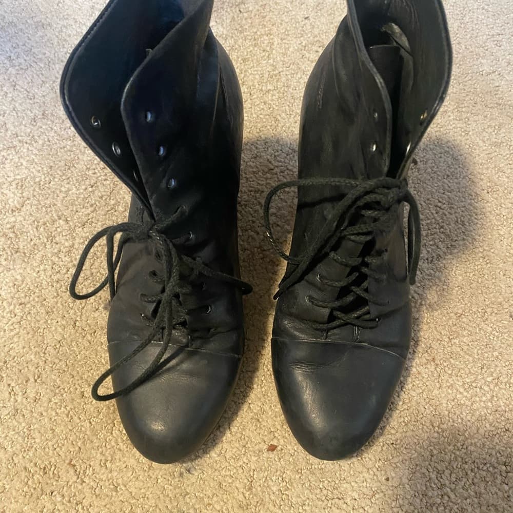 Rag and Bone Miles leather ankle booties black - Thumbnail 2