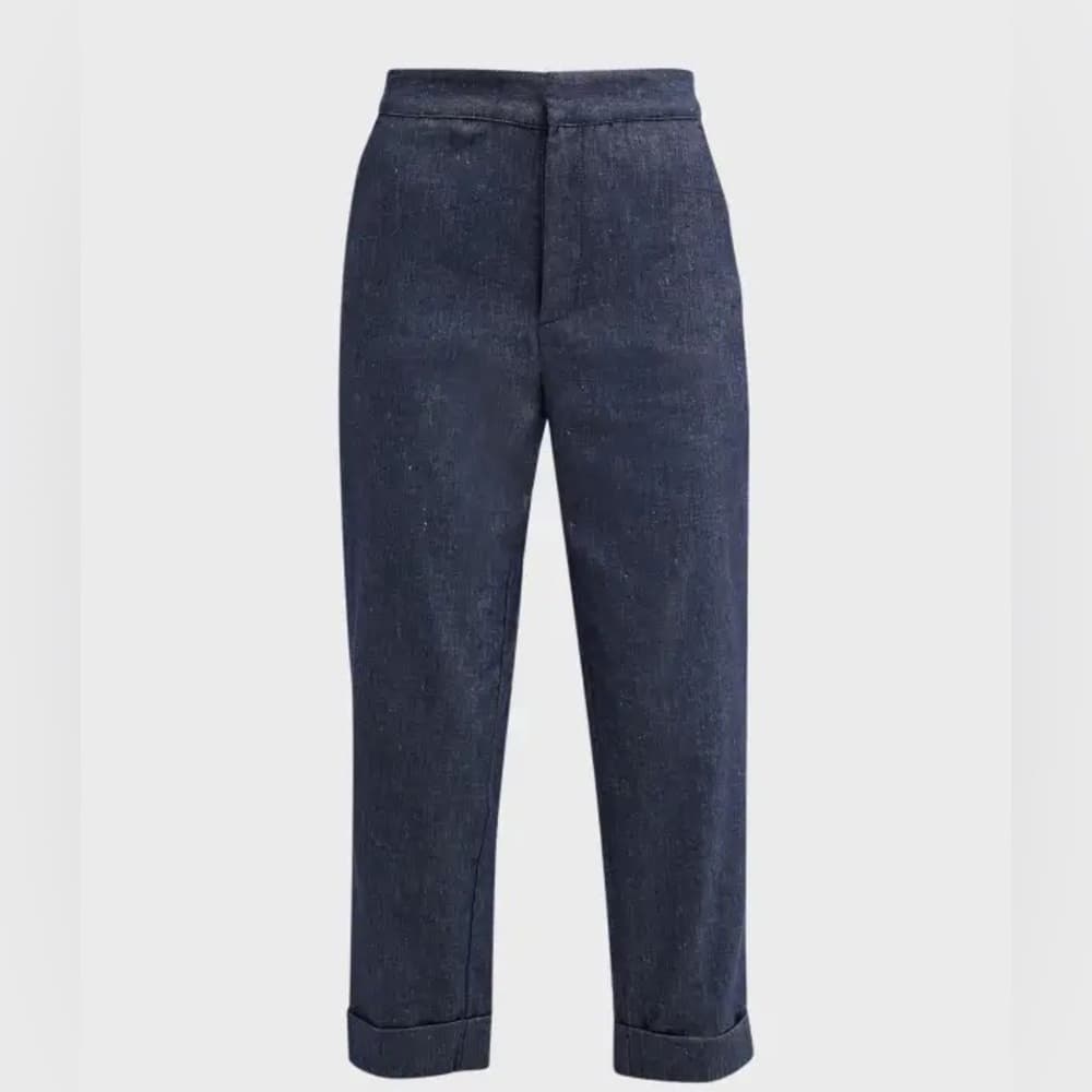 Anthony Thomas Melillo wool Gray Pinstripe Pants - Thumbnail 2
