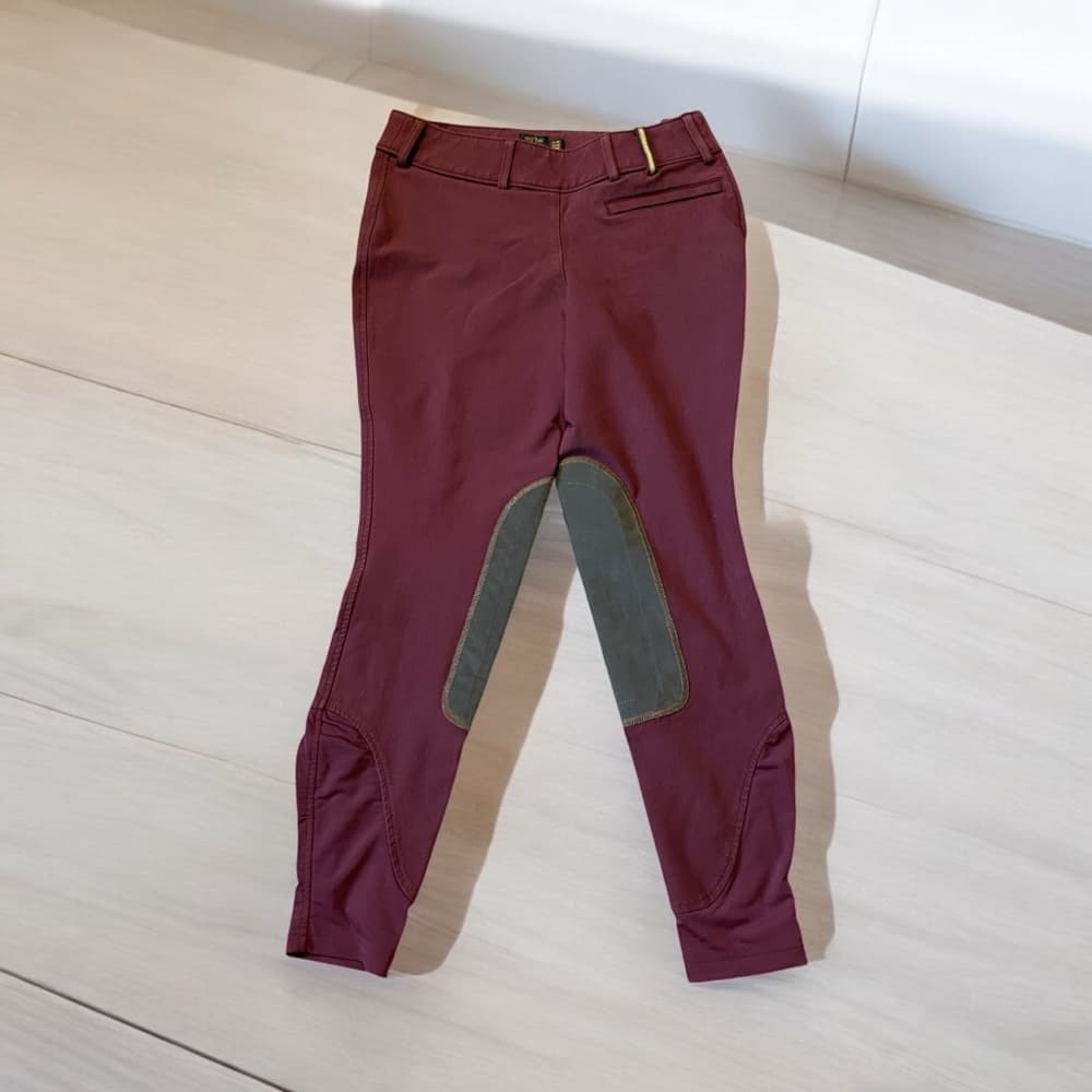 Noble Outfitters riding pants burgundy - Thumbnail 3