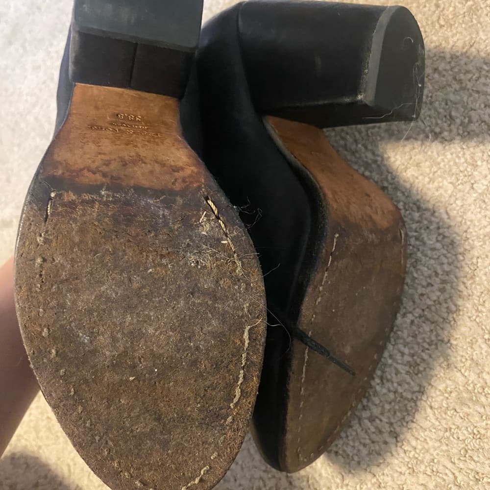 Rag and Bone Miles leather ankle booties black - Thumbnail 4