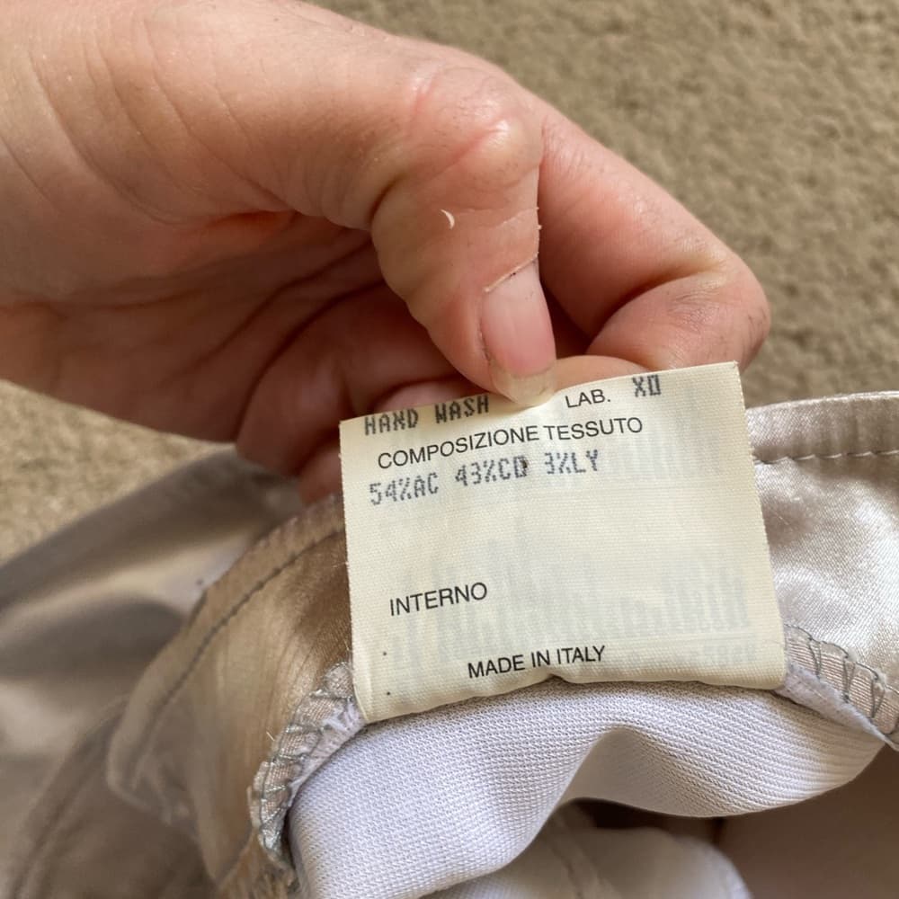 Fendi Satin bootcut pants silver - Thumbnail 4