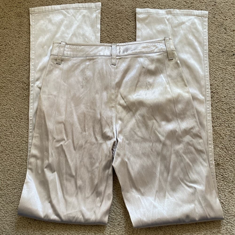 Fendi Satin bootcut pants silver - Thumbnail 5