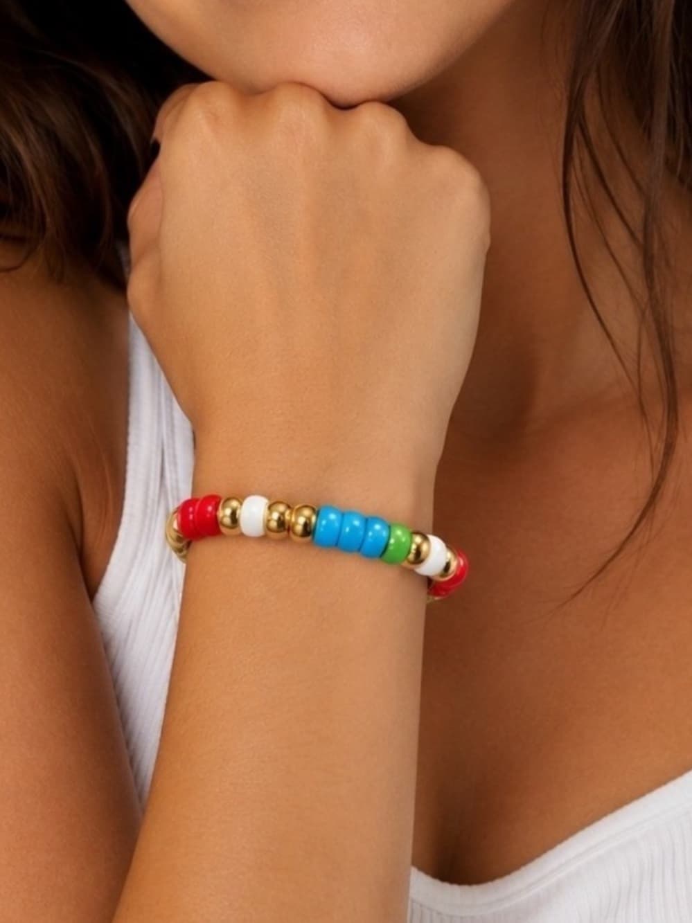 NWT Tuckernuck Bradley beaded bracelet multi - Thumbnail 3