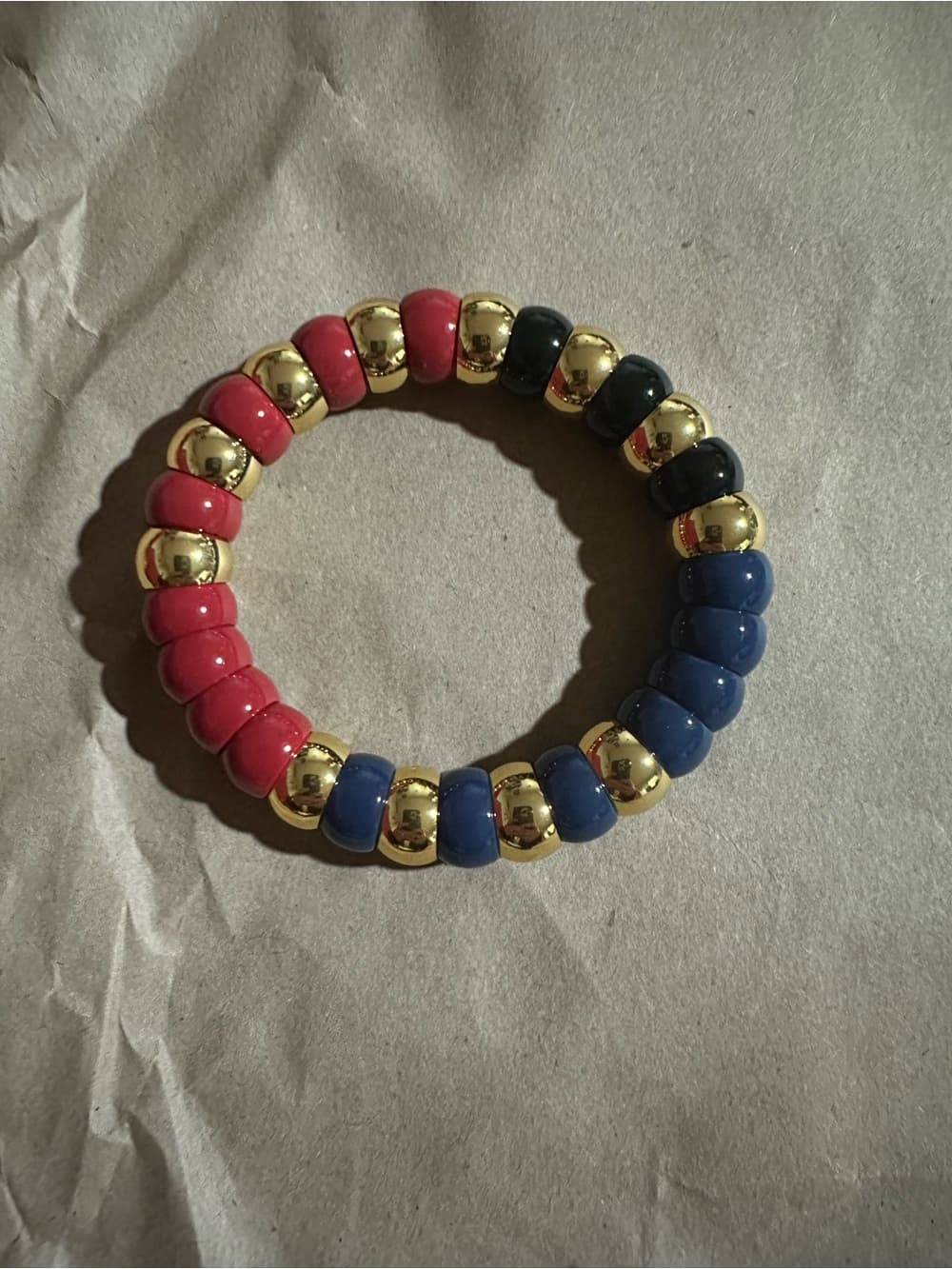 NWT Tuckernuck Claret beaded Bradley bracelet nautical - Thumbnail 2