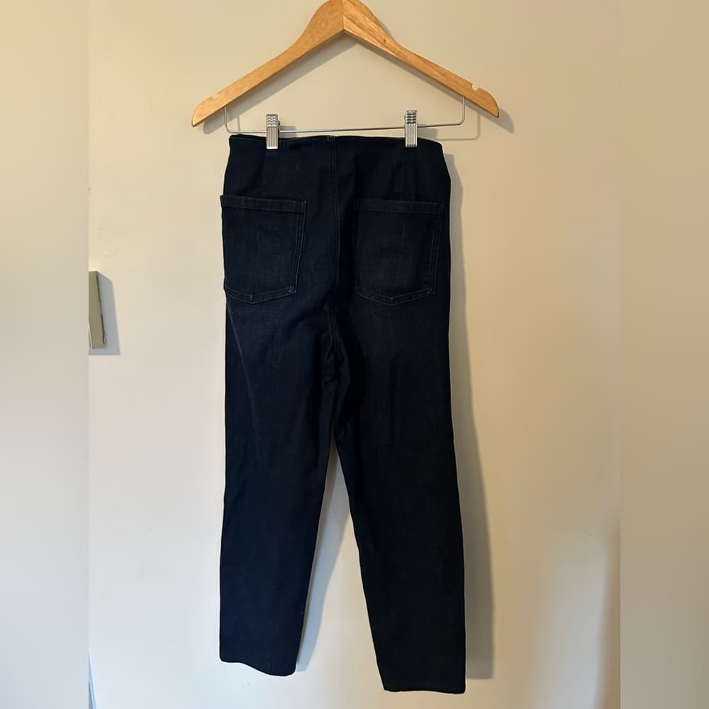 Eileen Fisher Organic Cotton Stretch Tapered pants utility blue - Thumbnail 3