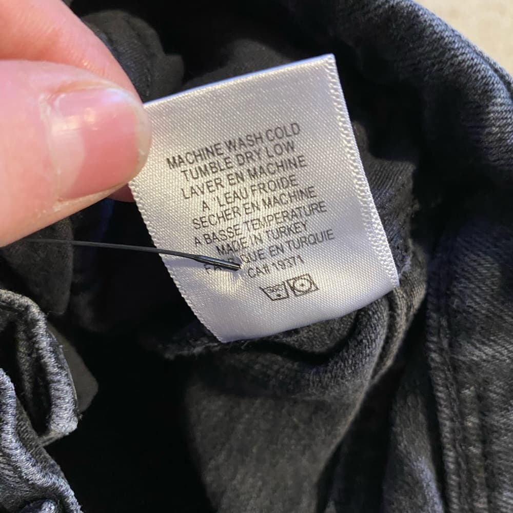 Redone high rise stove pipe jeans faded black 85 - Thumbnail 4