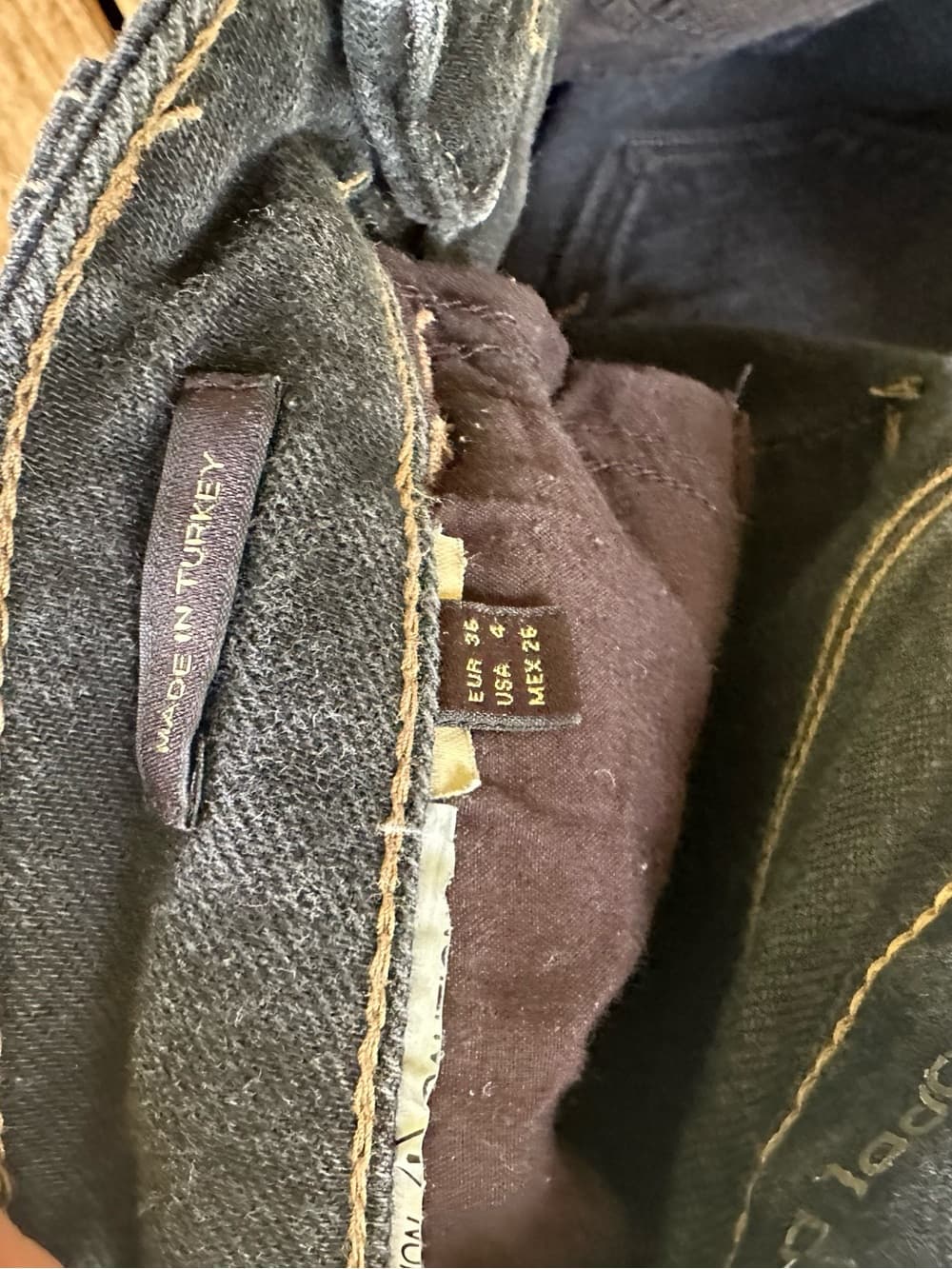 Massimo Dutti straight leg jeans dark wash - Thumbnail 5