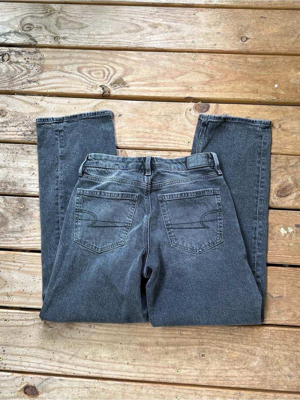 American Eagle Curvy straight jeans 4 black - Thumbnail 5