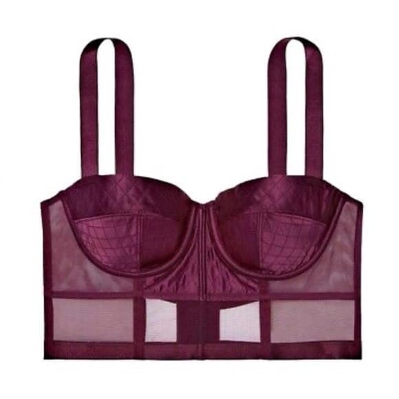 NWT Victoria’s Secret balconette long line bra burgundy - Thumbnail 6