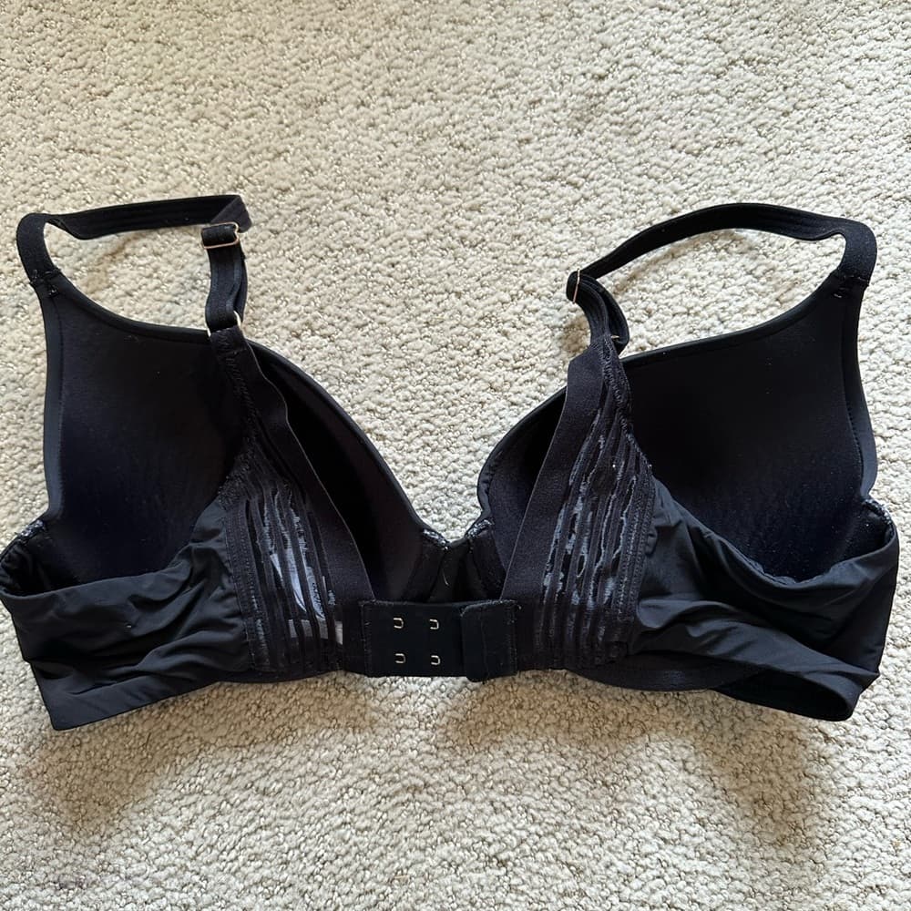 Le Mystere back smoother second skin underwire bra black 34D - Thumbnail 3