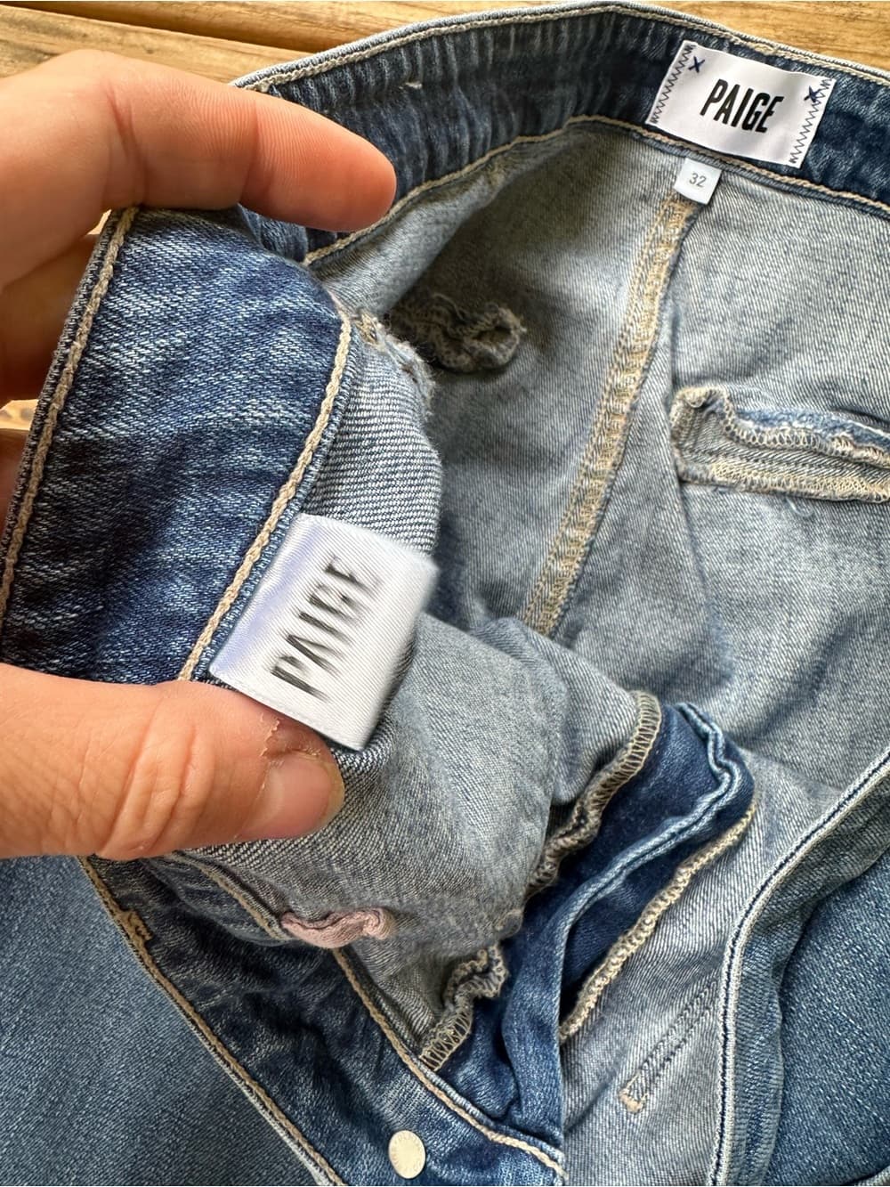 Paige Nellie Barrel leg Culotte jeans Hyden 32 - Thumbnail 3