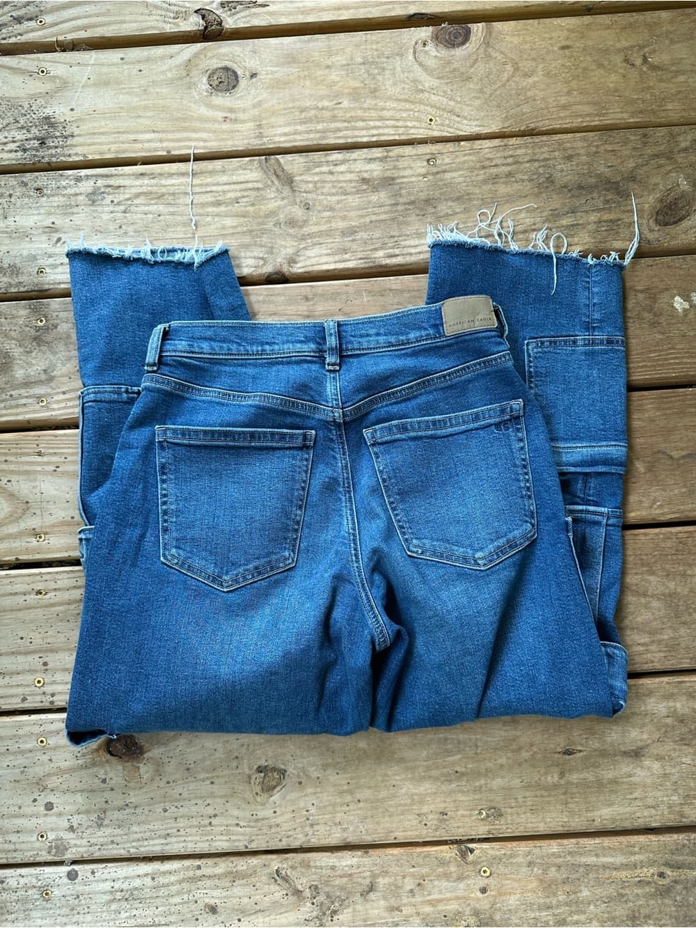 American Eagle Super High Rise Baggy straight cargo jeans - Thumbnail 5