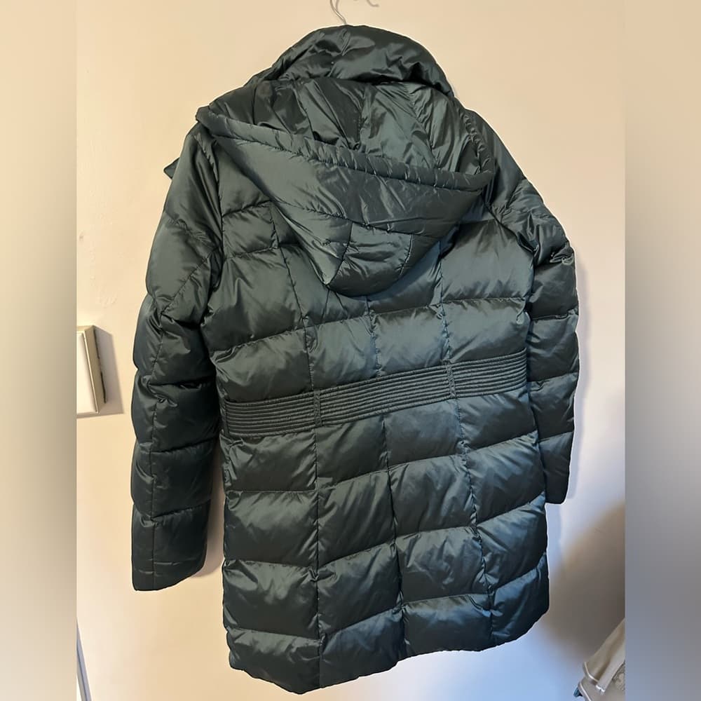 Kenneth Cole down filled long puffer jacket teal - Thumbnail 5