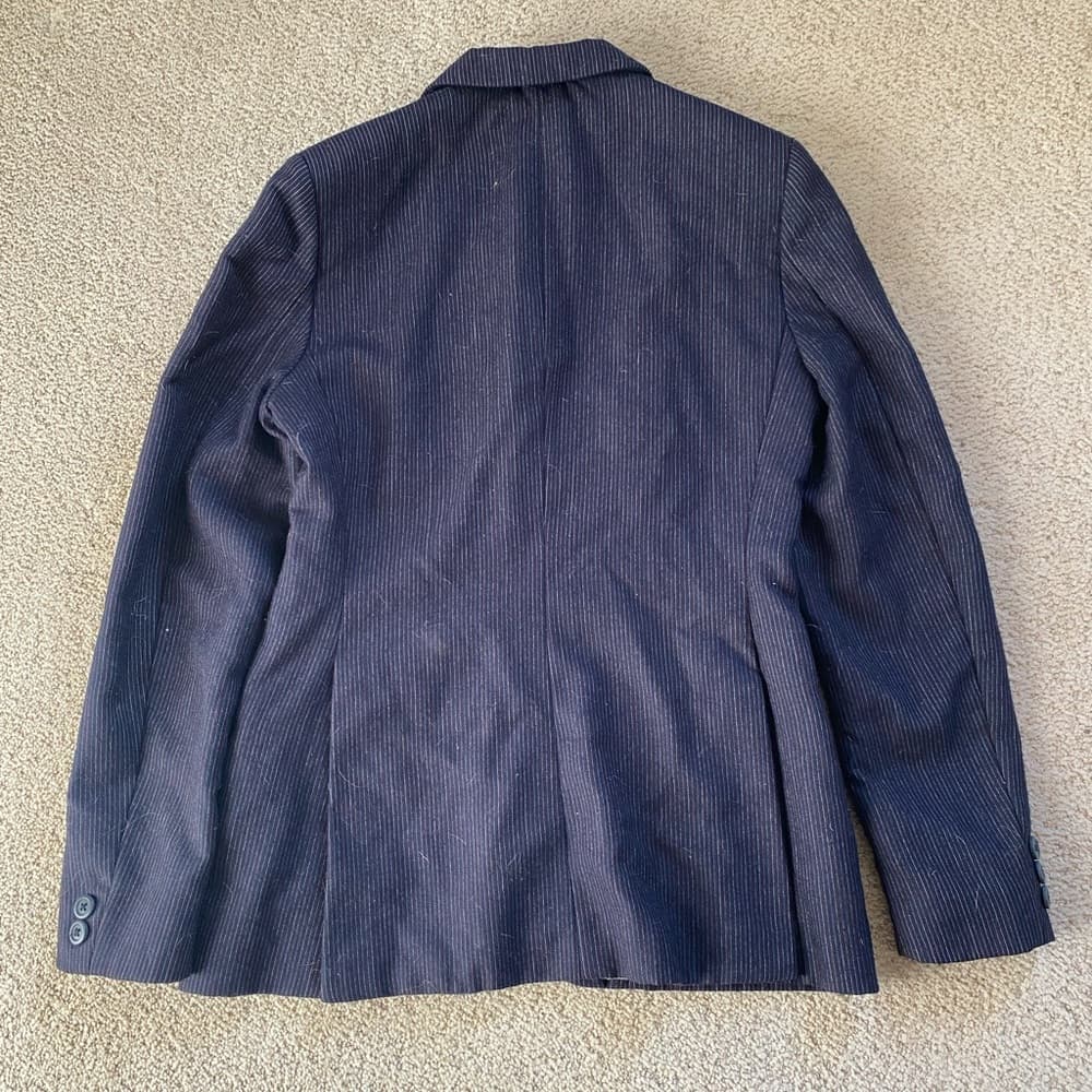 Grand Prix 100% wool English Equestrian pinstripe show coat - Thumbnail 5