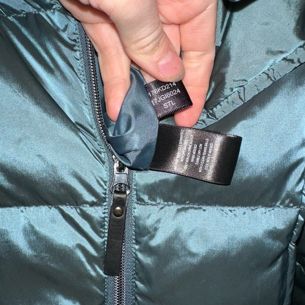 Kenneth Cole down filled long puffer jacket teal - Thumbnail 3