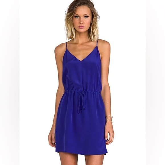 Rory Becca Revolve 100% silk Skip Cross back dress medium - Thumbnail 6