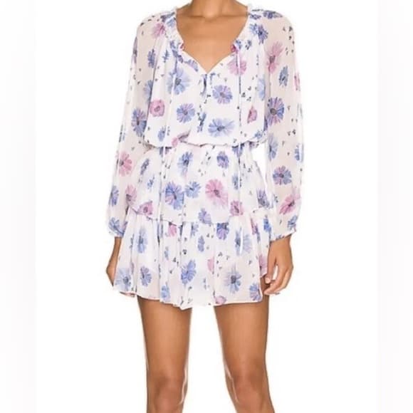 LoveShackFancy Popover dress Cotton Candy small - Thumbnail 8