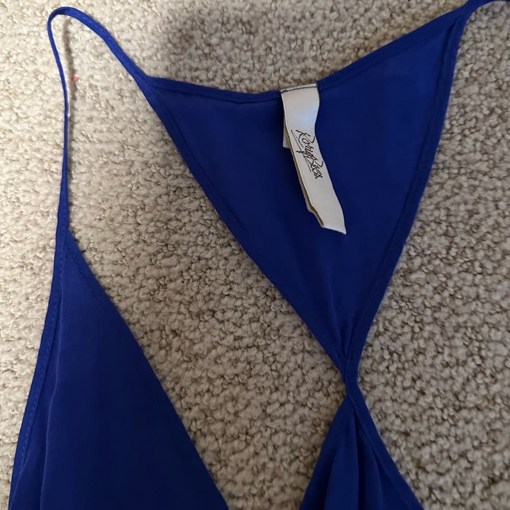 Rory Becca Revolve 100% silk Skip Cross back dress medium - Thumbnail 2