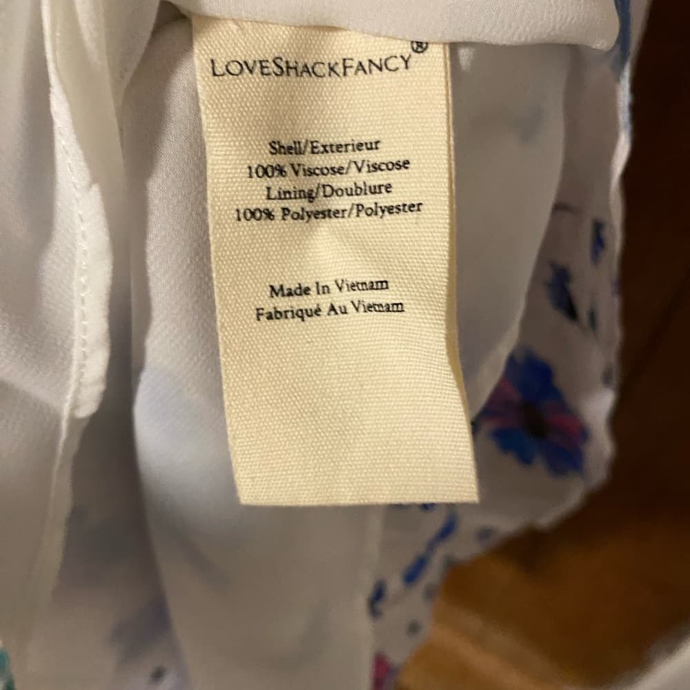 LoveShackFancy Popover dress Cotton Candy small - Thumbnail 4