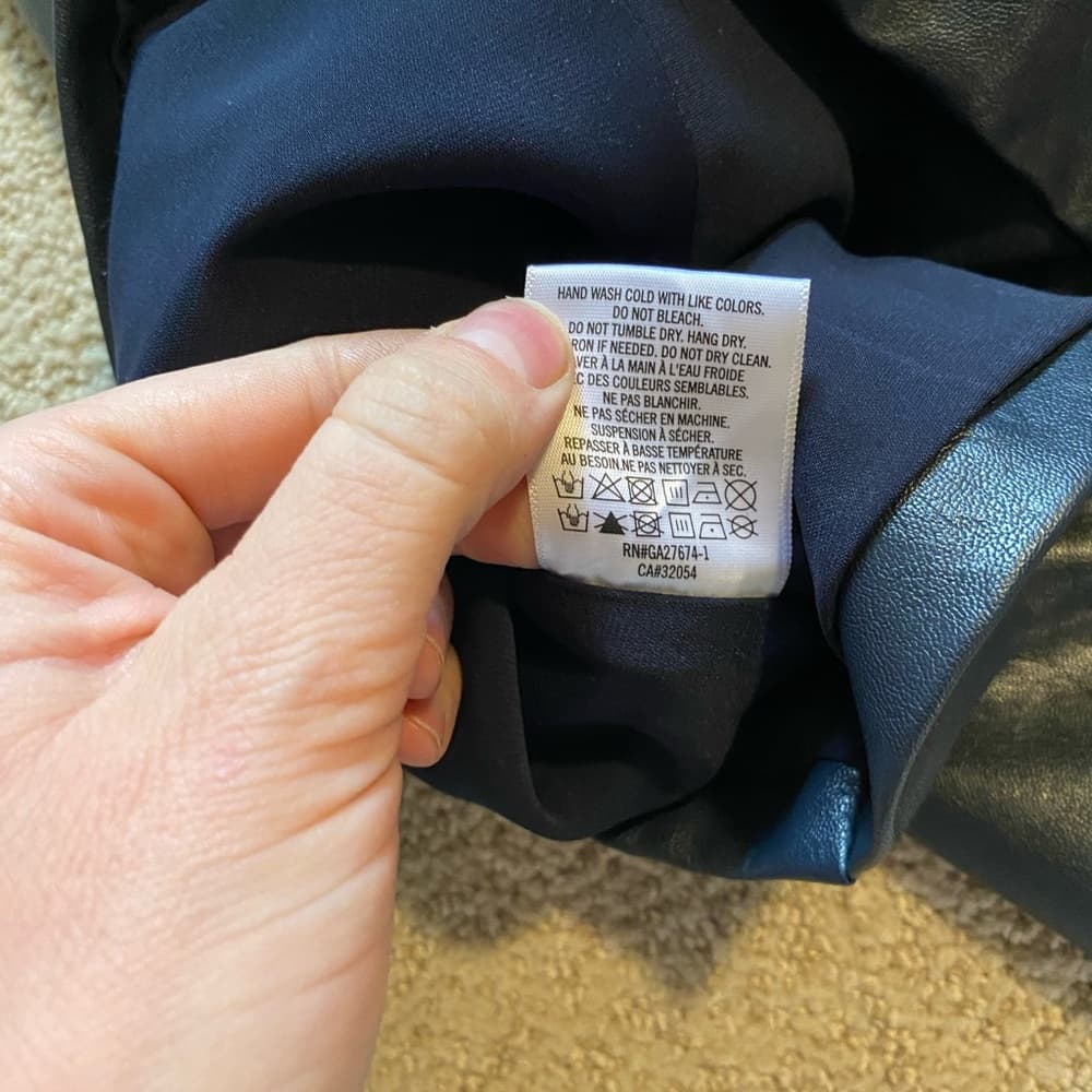 NWT Eva Franco Twofer dress vegan leather 2 - Thumbnail 6
