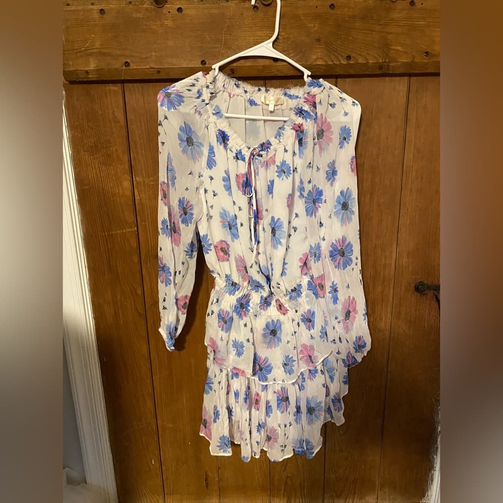 LoveShackFancy Popover dress Cotton Candy small - Thumbnail 2