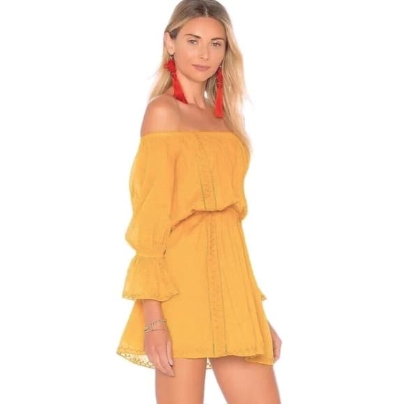 Tularosa Revolve Luna dress ginger gold small - Thumbnail 7