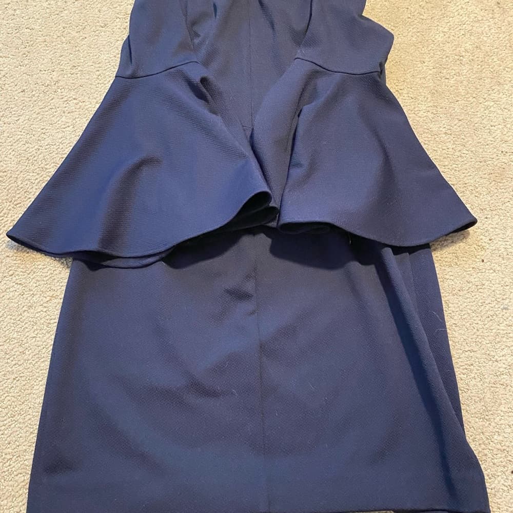 Trina Turk Miley dress navy 2 - Thumbnail 4