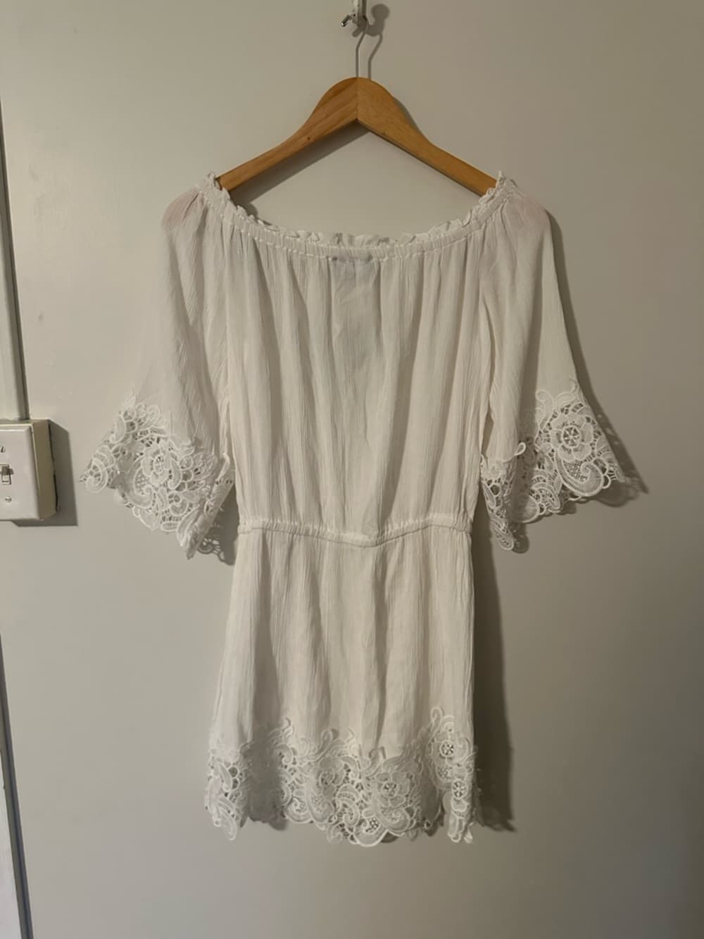 NWT Blue Island eyelet dress white - Thumbnail 4