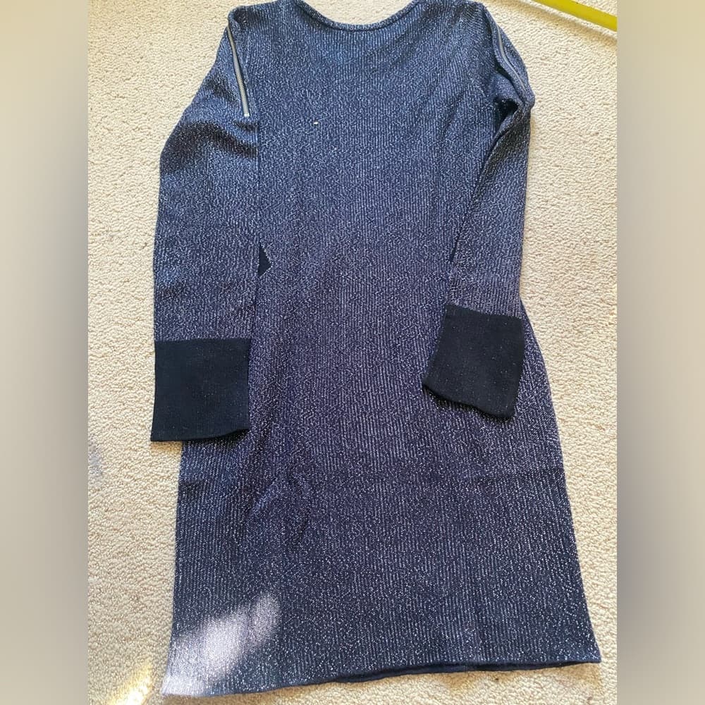 Maje Navy Sweater dress - Thumbnail 5
