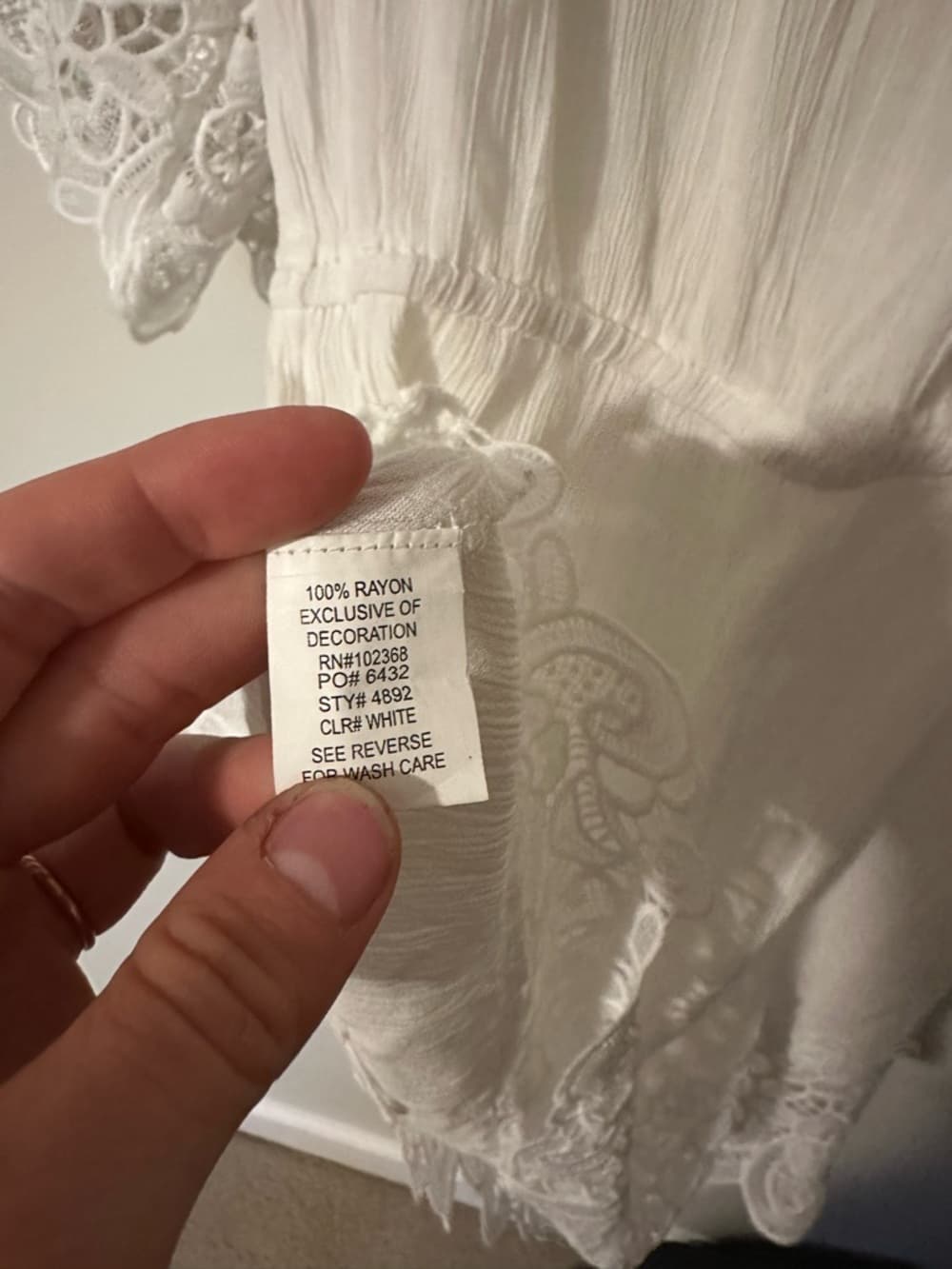 NWT Blue Island eyelet dress white - Thumbnail 5