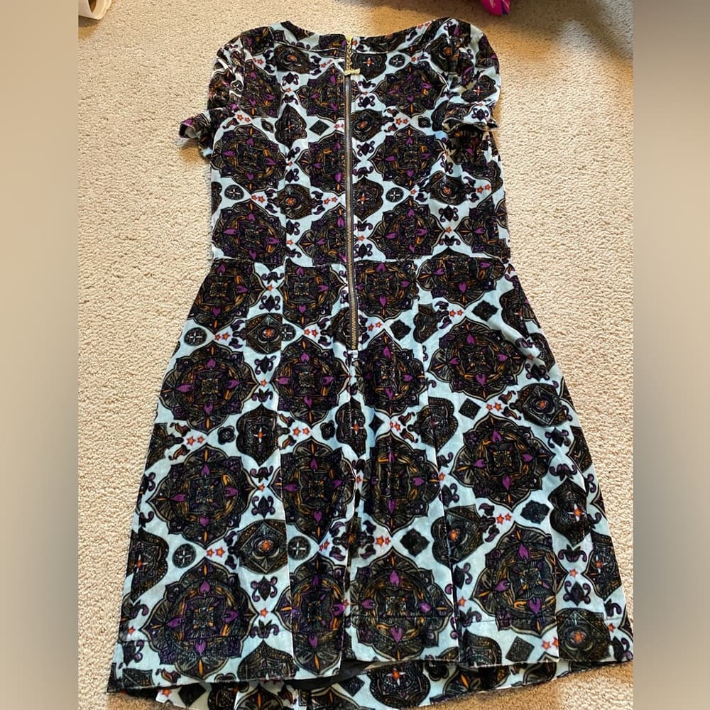 See By Chloe velvet mini Dress blue black - Thumbnail 3