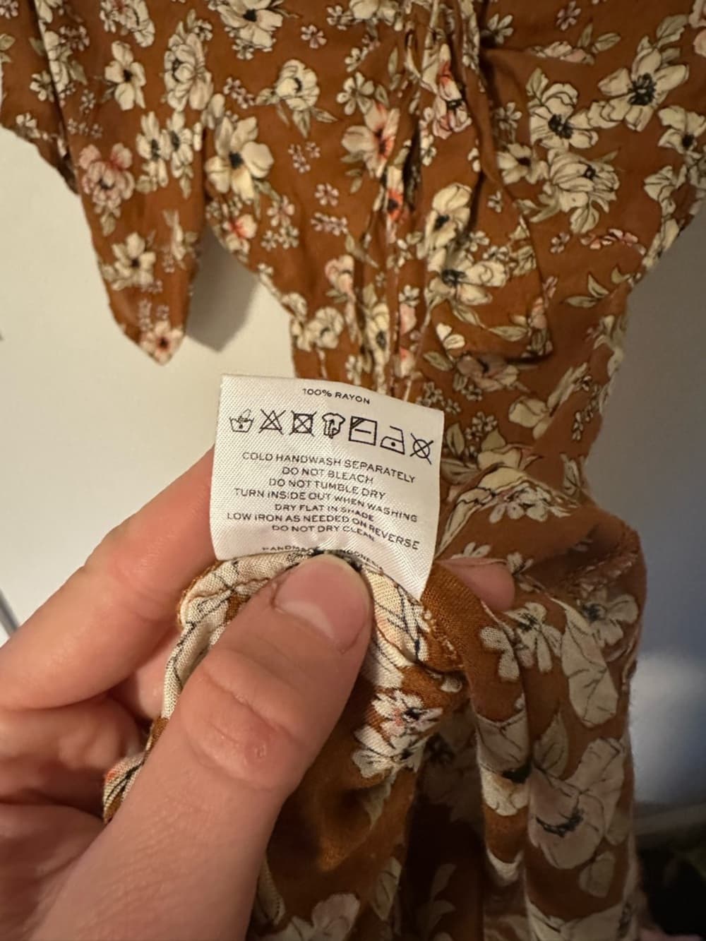 Faithfull the brand tie front floral dress - Thumbnail 3