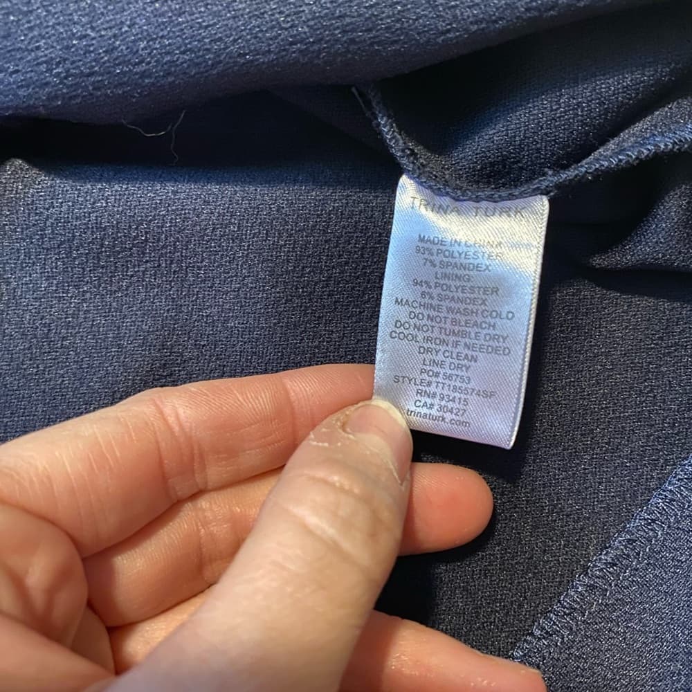Trina Turk Miley dress navy 2 - Thumbnail 3