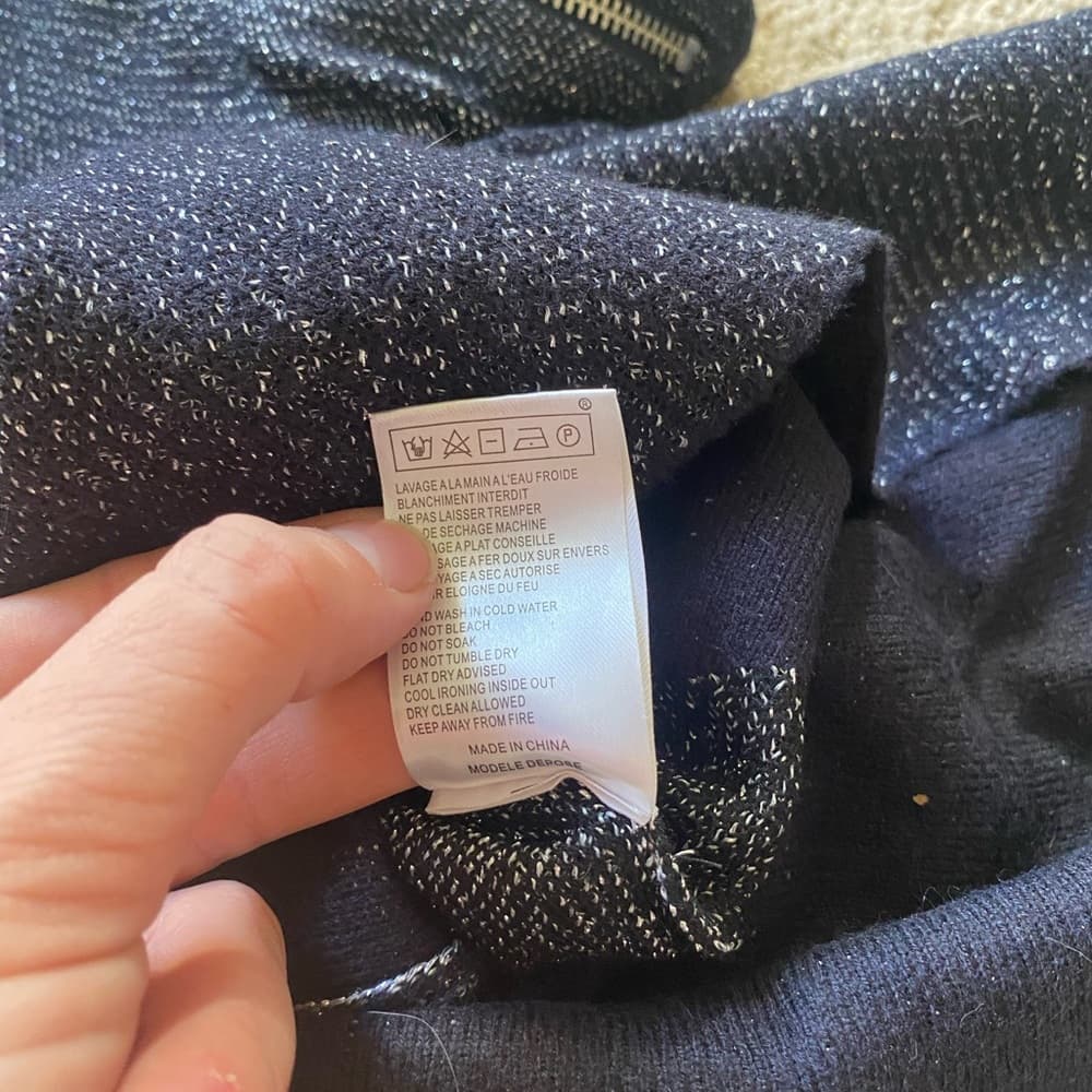 Maje Navy Sweater dress - Thumbnail 4