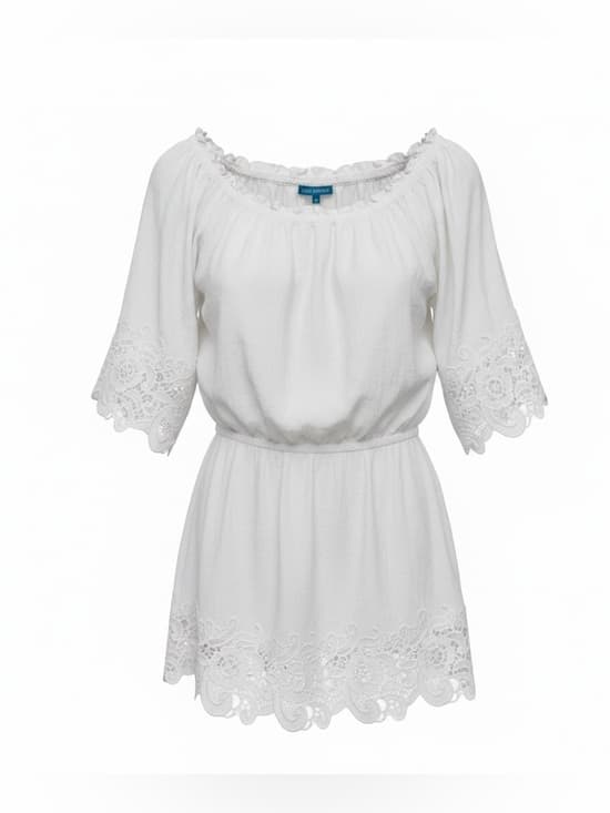NWT Blue Island eyelet dress white - Thumbnail 7