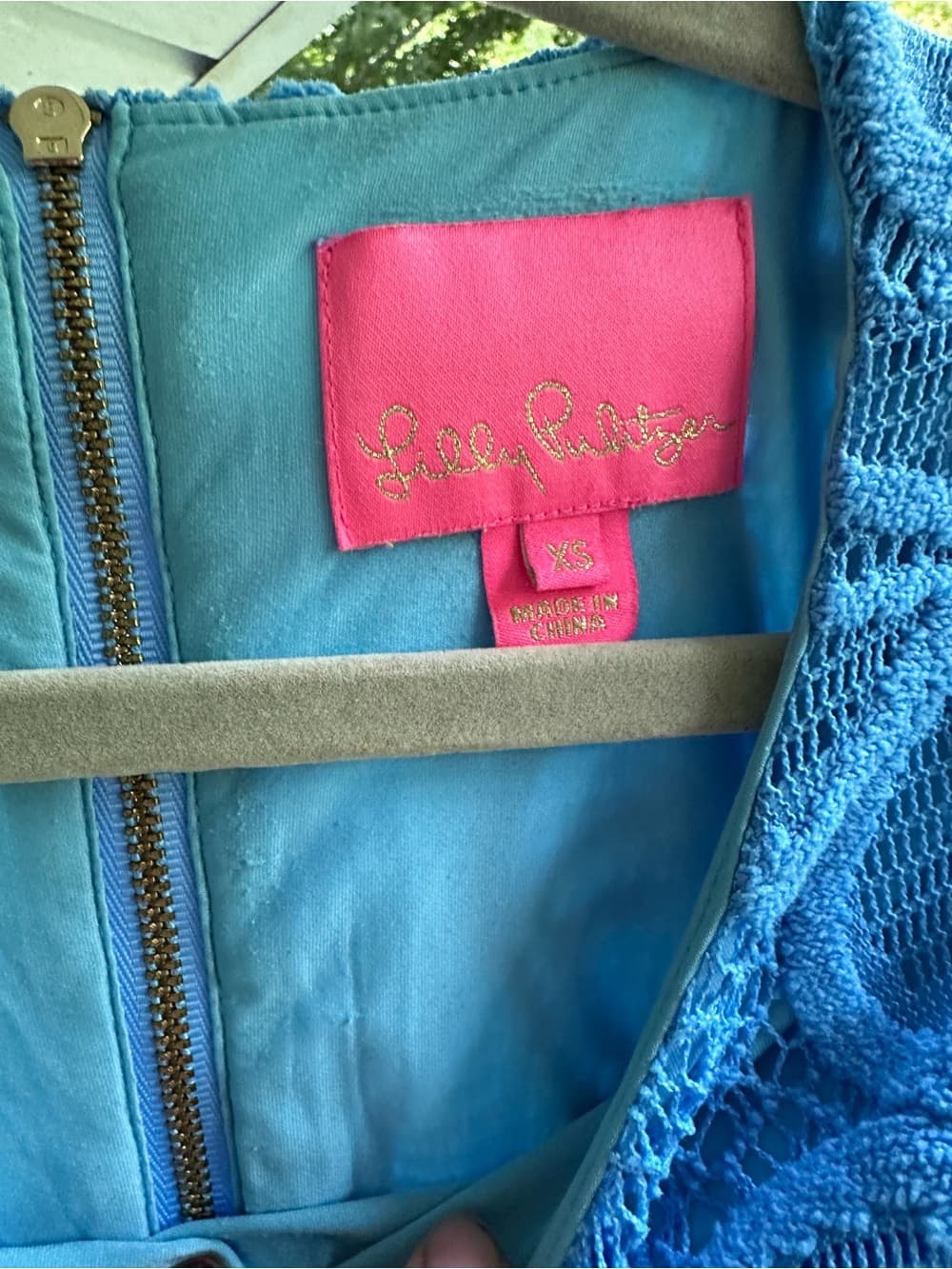 Lilly Pulitzer Ophelia lace dress Zanzibar Blue - Thumbnail 2