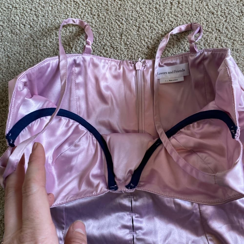 Lovers and Friends Revolve Ramona bustier dress light pink small - Thumbnail 4