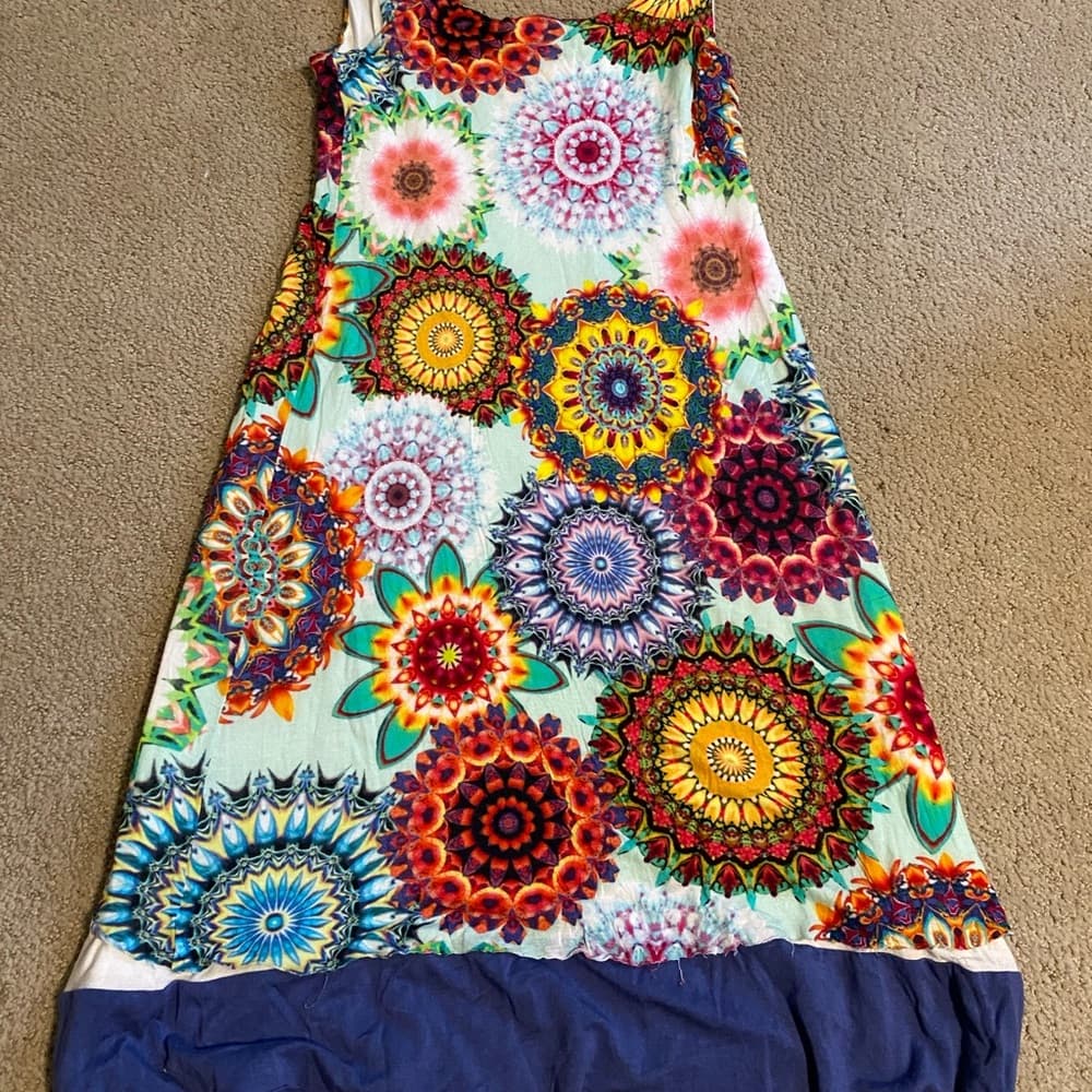 Vintage Vivienne Tam bright mandala dress - Thumbnail 3